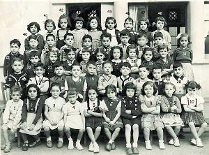 ECOLE JULES RENARD FILLES 1954 CP